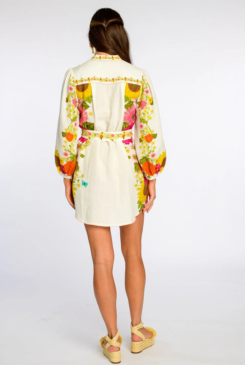 Elizabeth James Sadie Dress in Wildflower Ivory