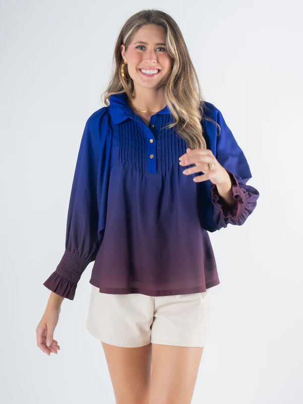 EMILY MCCARTHY Charlotte Top - Midnight Ombre