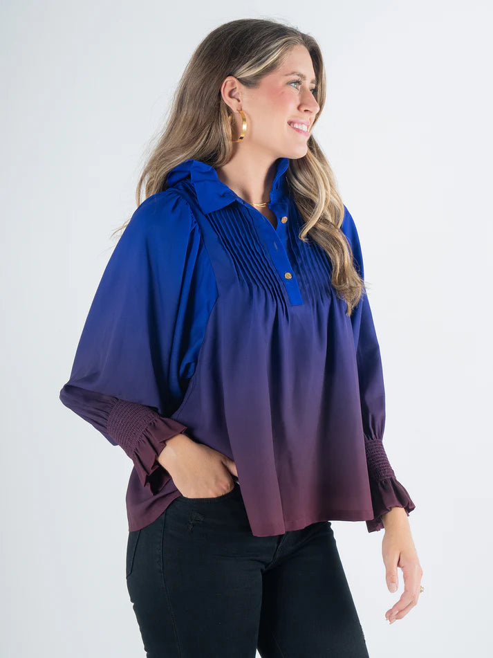 EMILY MCCARTHY Charlotte Top - Midnight Ombre