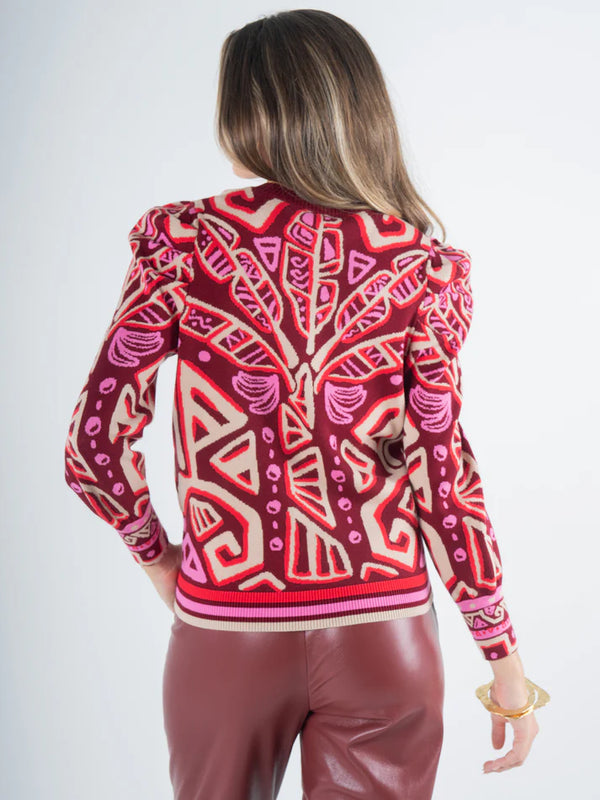 EMILY MCCARTHY Julia Sweater - Tribal Palm