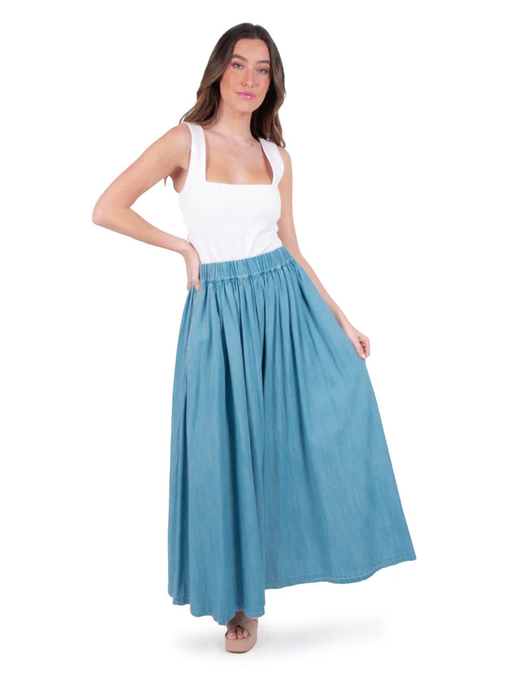 Emily McCarthy Palazzo Pant - Denim