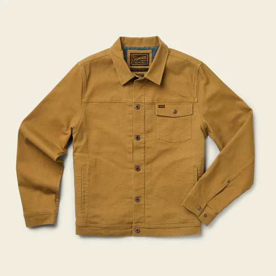 Tan depot Jacket with a layer of cozy jacquard flannel printed