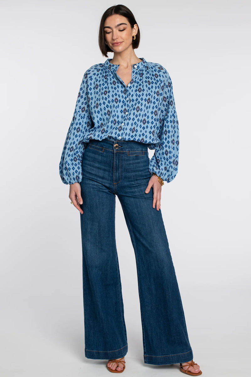 ELIZABETH JAMES THE LABEL EMORY BLOUSE 