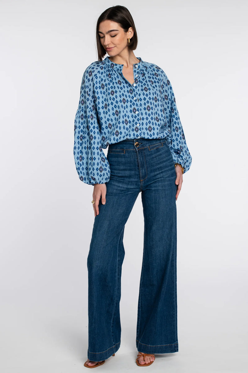 ELIZABETH JAMES THE LABEL EMORY BLOUSE 