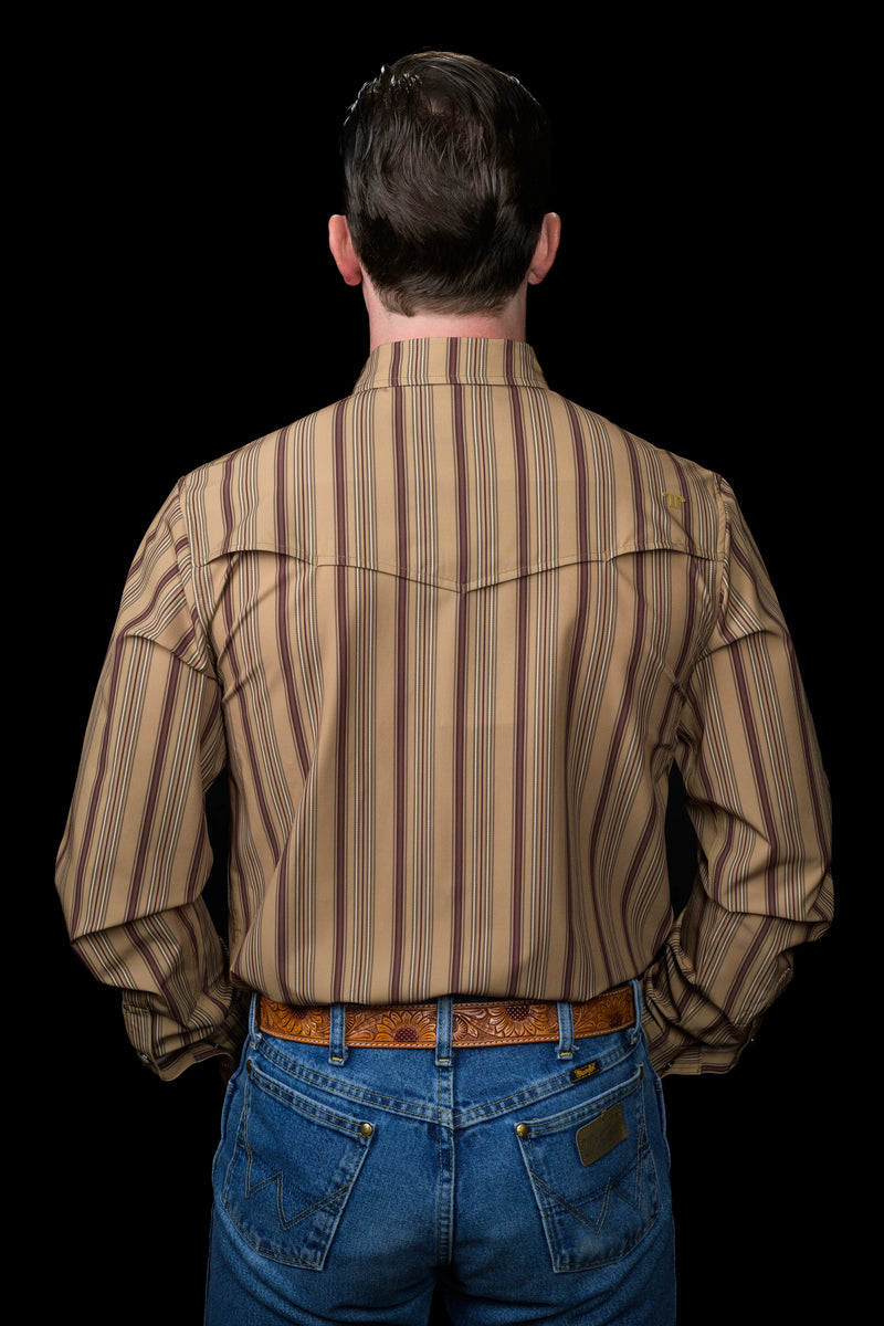 Ferrell The Jackson in Green - Long Sleeve Snap Shirt