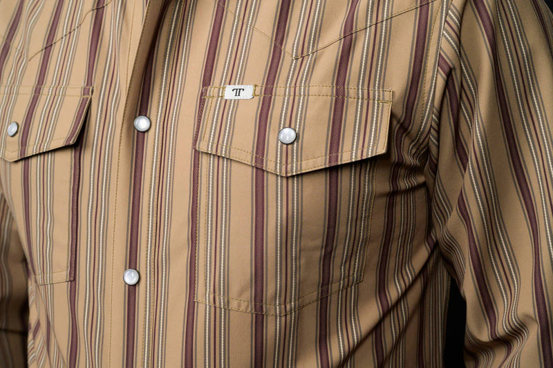 Ferrell The Jackson in Green - Long Sleeve Snap Shirt