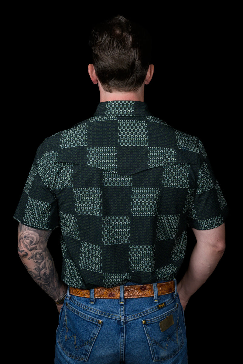 Ferrell The Dallas - Green Short Sleeve Snap