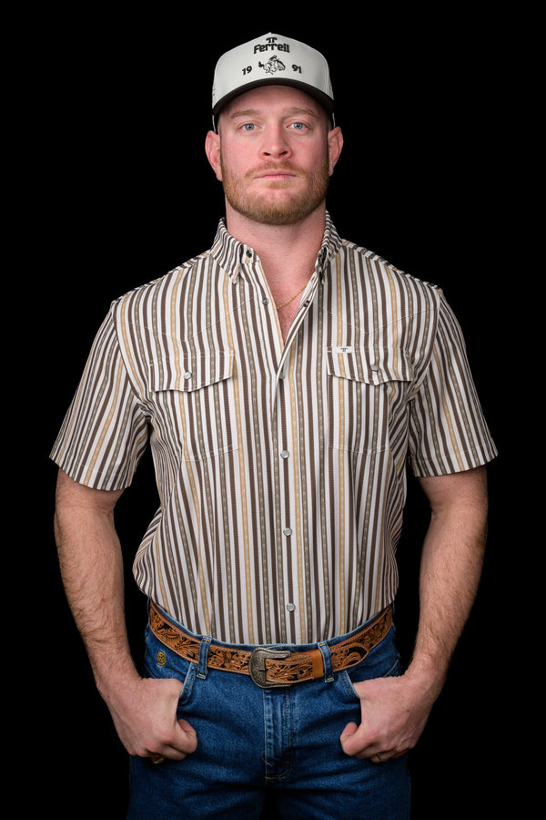 Ferrell The Wyatt - Green Short Sleeve Snap