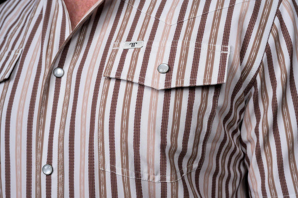 Ferrell The Wyatt - Brown Short Sleeve Snap