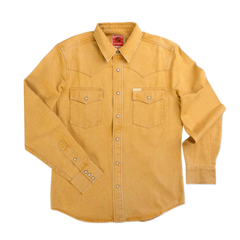 Sendero The Wyatt Pearl Snap Long Sleeve Denim Shirt