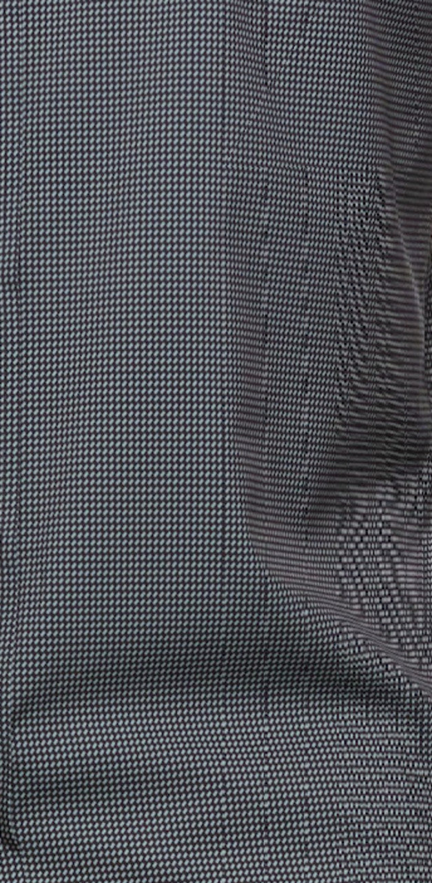 Close-up of textured black fabric with a subtle pattern