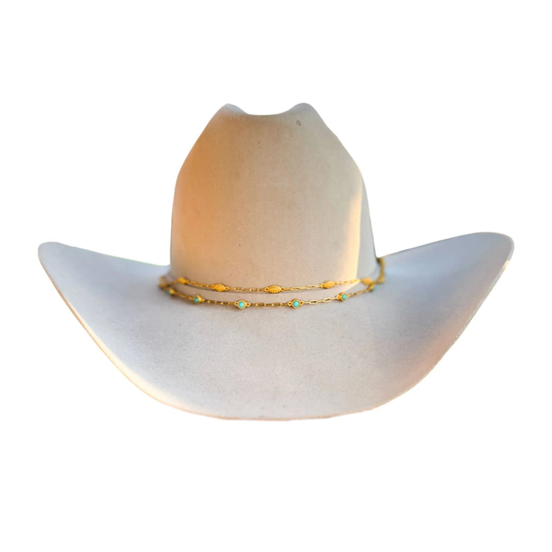 Christina Greene Flights of Fancy Hat Band - Turquoise