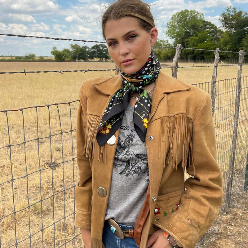 THE PORTER BLACK TALL SCARF