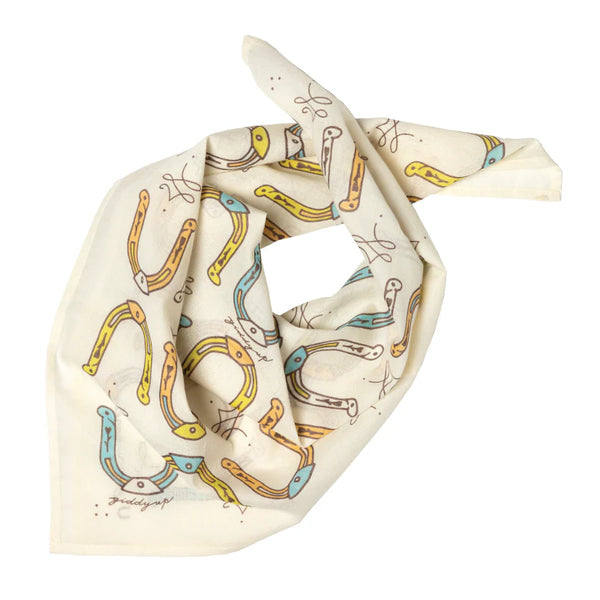 Necklace with horseshoe pattern on a white background
