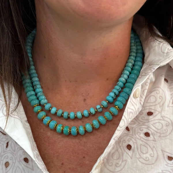Christina Greene Enduring Stone Turquoise Beaded Necklace