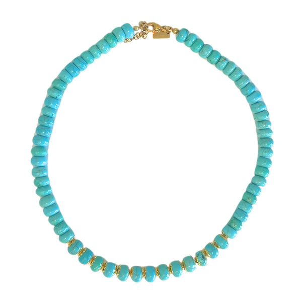 Christina Greene Golden Horizon Turquoise Beaded Necklace