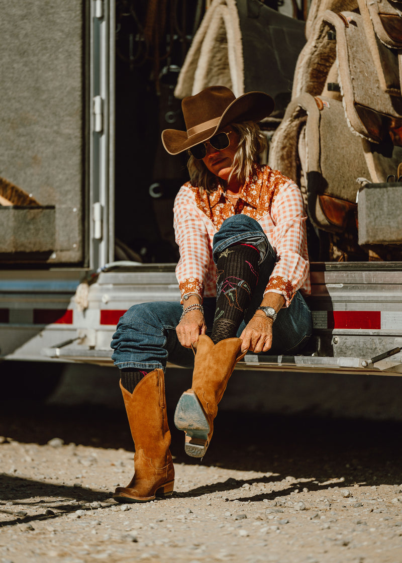 LUCKY CHUCK NEON COWGIRL SOCK