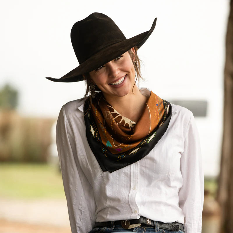 WESTERN YOKE SHORTY SCARF