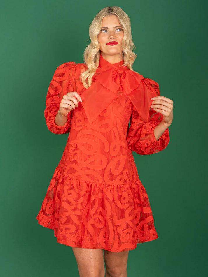 EMILY MCCARTHY Bella Dress - Joy/HollyRed