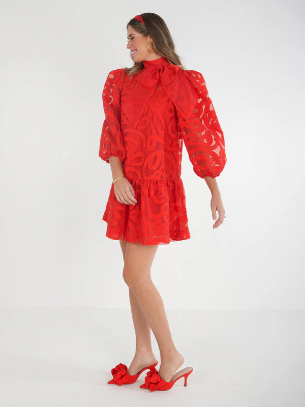 EMILY MCCARTHY Bella Dress - Joy/HollyRed