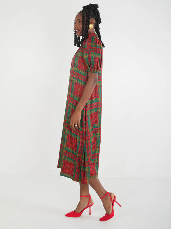 EMILY MCCARTHY Hampton Dress - Tartan Cheetah