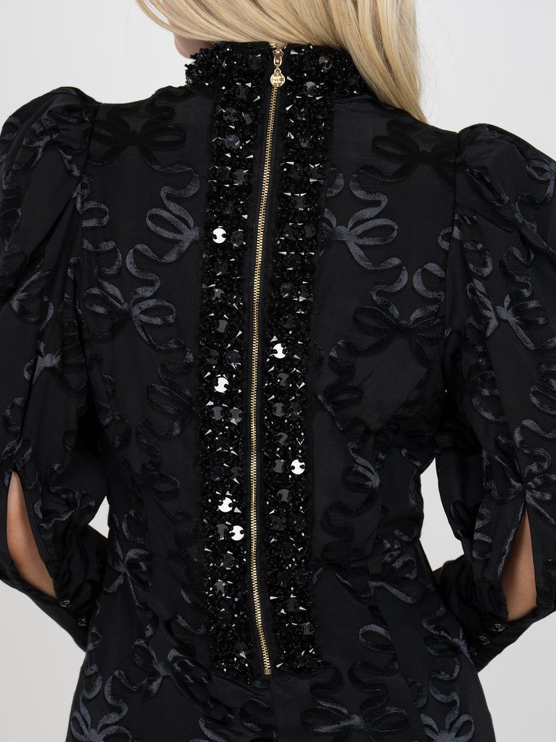 Emily Mccarthy Zoe Mini Bow Dress