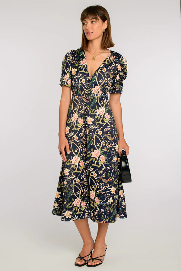 ELIZABETH JAMES THE LABEL REESE CHINOISERIE DRESS