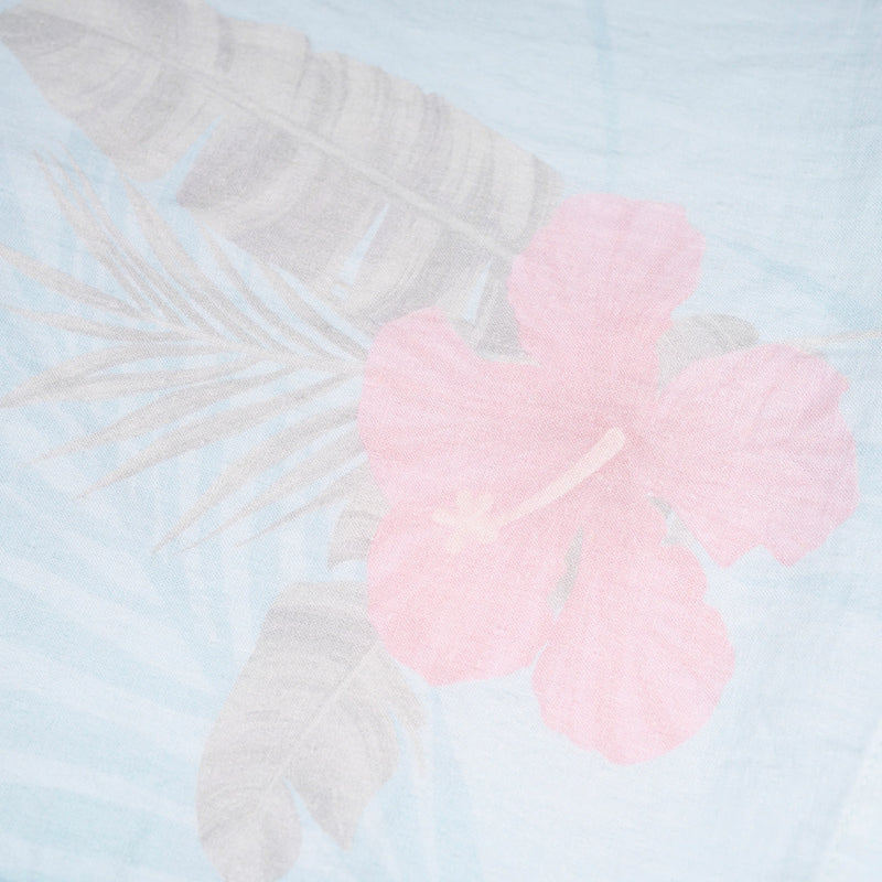 Stockyards Supply Co. "Island Time" Hawaiian Linen Pearl Snap Shirt