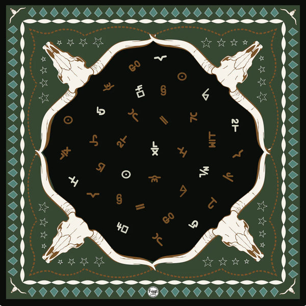 Hooked Green Shorty Scarf 