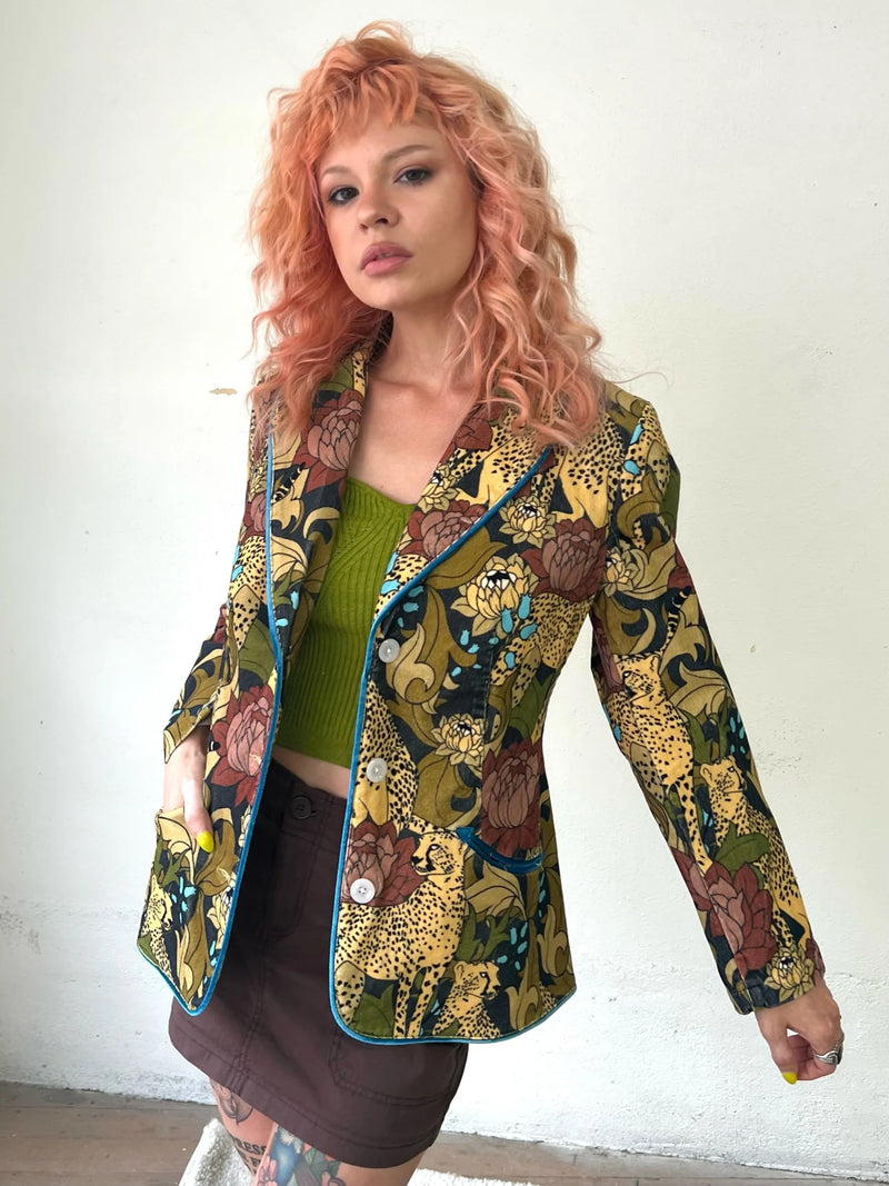 CLASSIC ROCK COUTURE WILD CHILD CORDUROY BLAZER