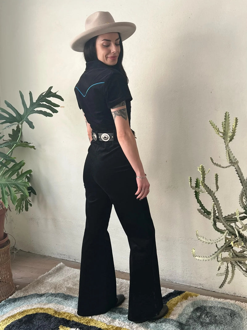 CLASSIC ROCK COUTURE WILD CHILD CORDUROY JUMPSUIT