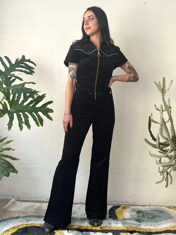 CLASSIC ROCK COUTURE WILD CHILD CORDUROY JUMPSUIT