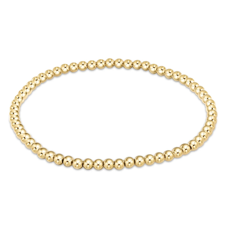 Enewton classic gold 3mm bead bracelet