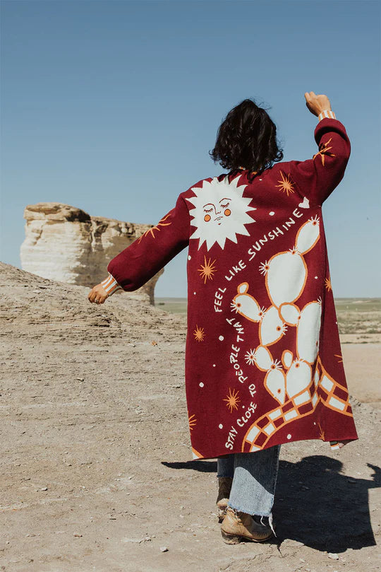 Allie Falcon Feels Like Sunshine Maxi Cardigan