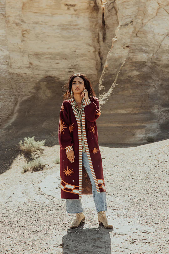 Allie Falcon Feels Like Sunshine Maxi Cardigan