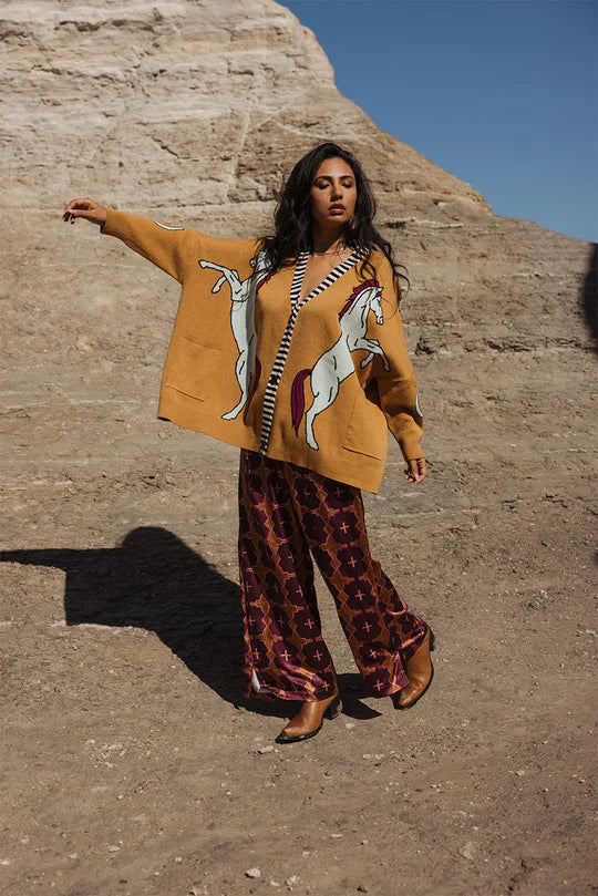 Allie Falcon Lucky You Oversized Cardigan
