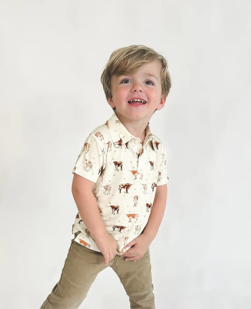 Goosies Short Sleeve Polo Shirt - Longhorns