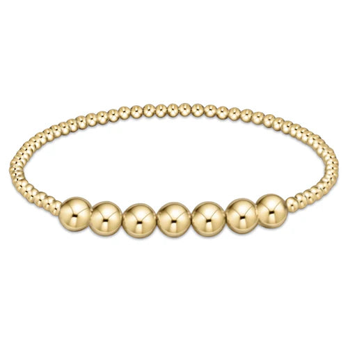 ENEWTON classic gold beaded bliss 3mm bead bracelet - 6mm gold