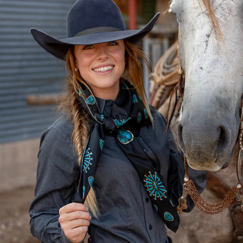 GALLOP BLACK TALL SCARF