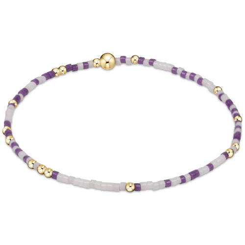 ENEWTON gameday hope unwritten bracelet - purple-white