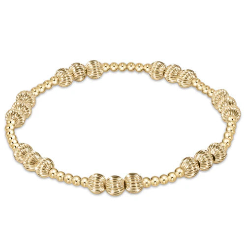 ENEWTON dignity joy pattern 5mm bead bracelet - gold