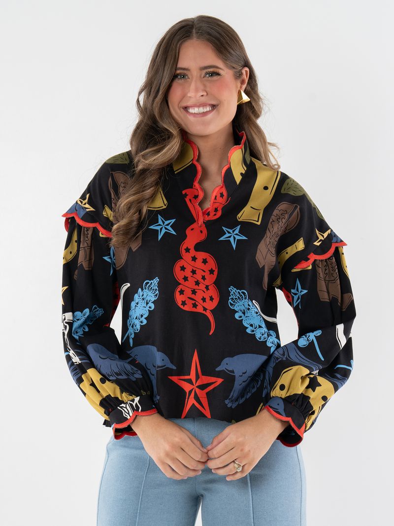 Emily McCarthy Orchid Lonestar Top 