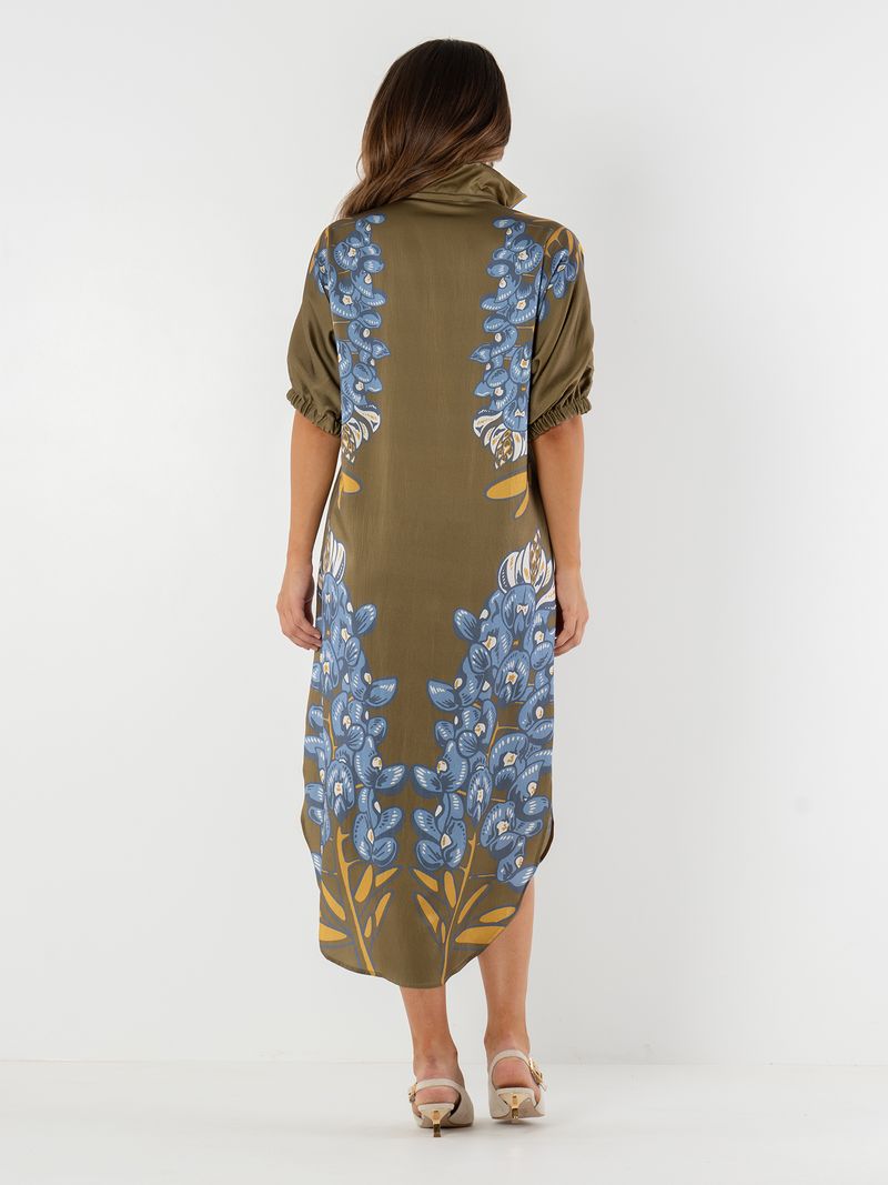 Emily McCarthy Caftan Poppy Bluebonnet Dress