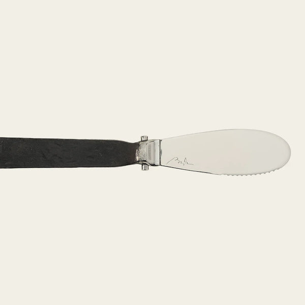 Cheese knife with wooden handle