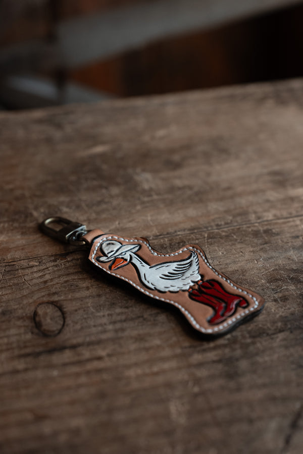 JRW Leather Goose Red Boots Light Hat Bag Charm 