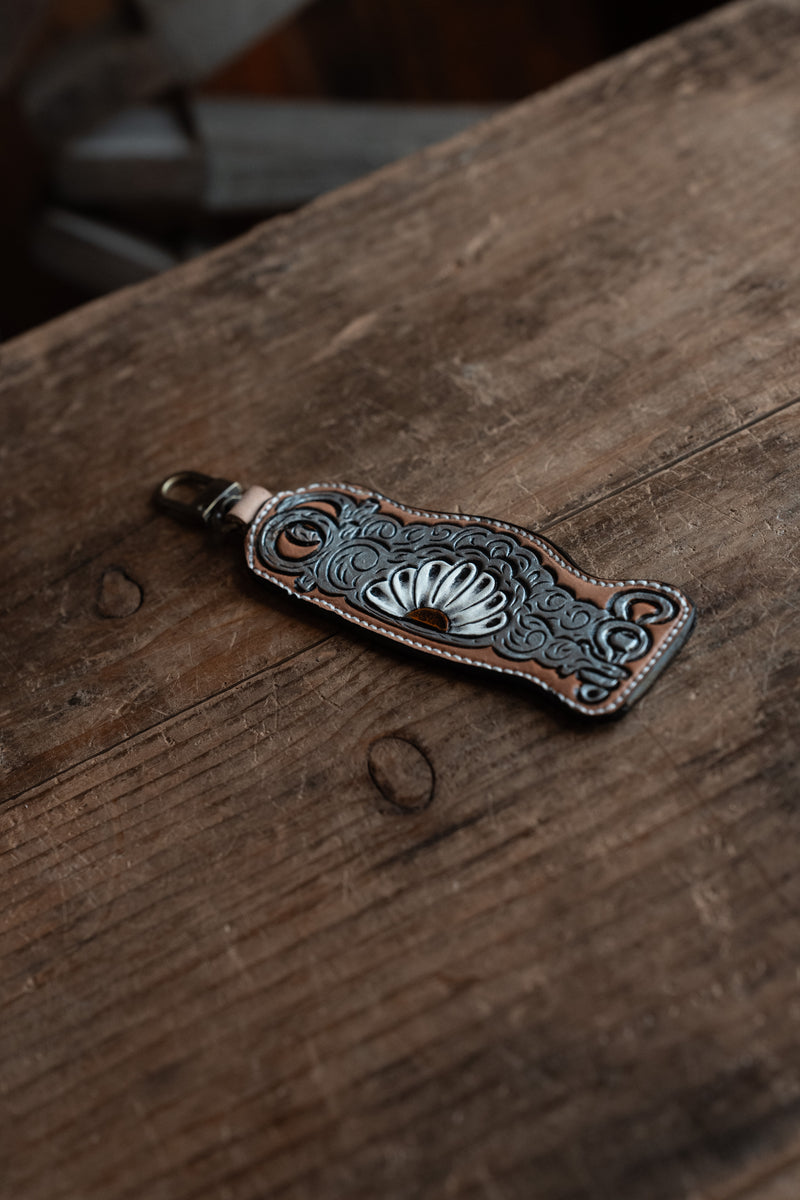 JRW Leather Silver Bits With Daisy Bag 