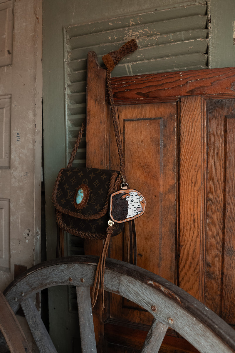 JRW Leather Herford Head Bag Charm 