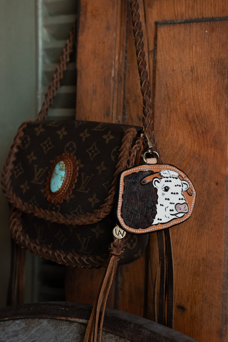 JRW Leather Herford Head Bag Charm 