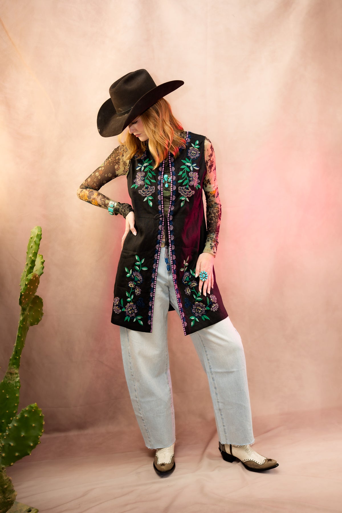 トップス goa archive linen bono vest 00s Y2K Johnny Was Linen Sloane Vest – Maverick Fine Western Wear