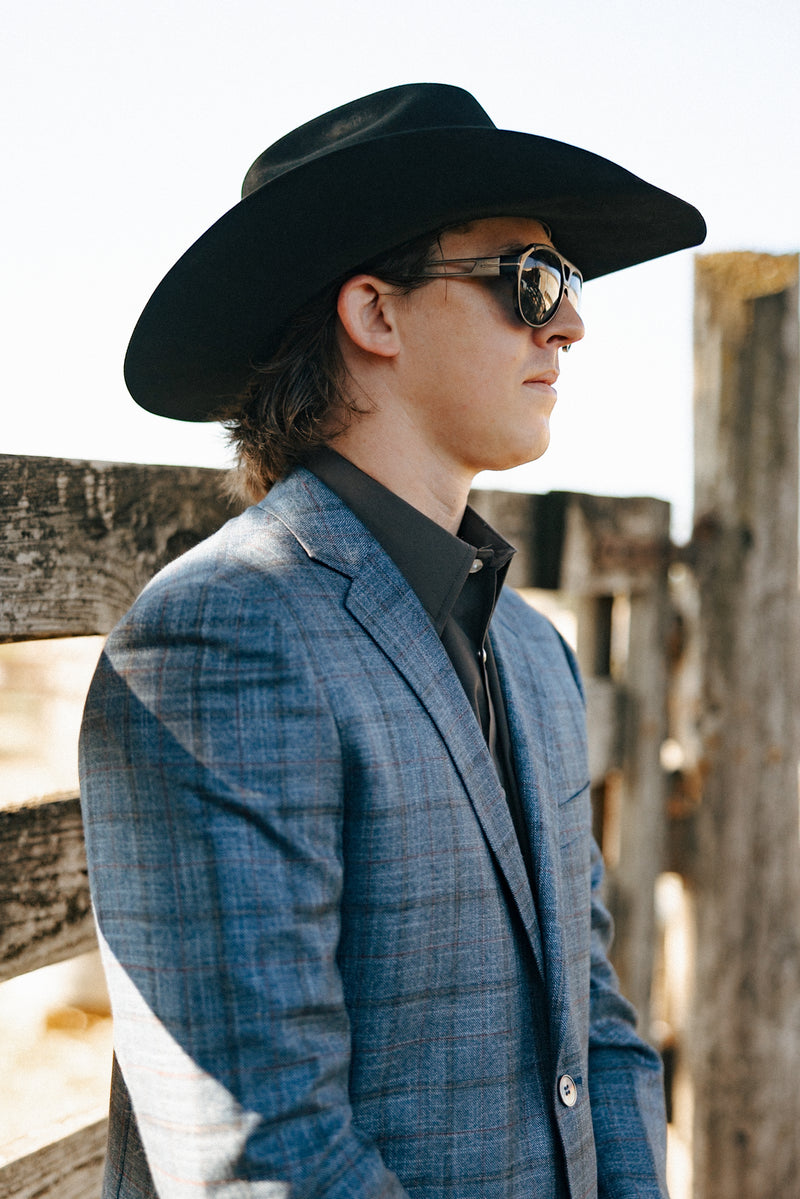 Byron Bamboo Blue and Rust Sport Coat